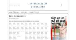 Desktop Screenshot of janettavakoliauthor.info